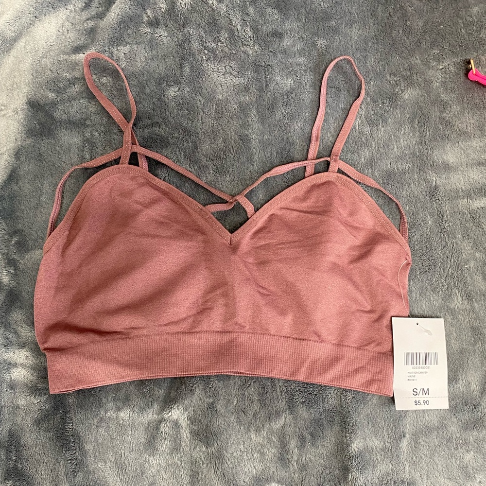 Mauve cami bra